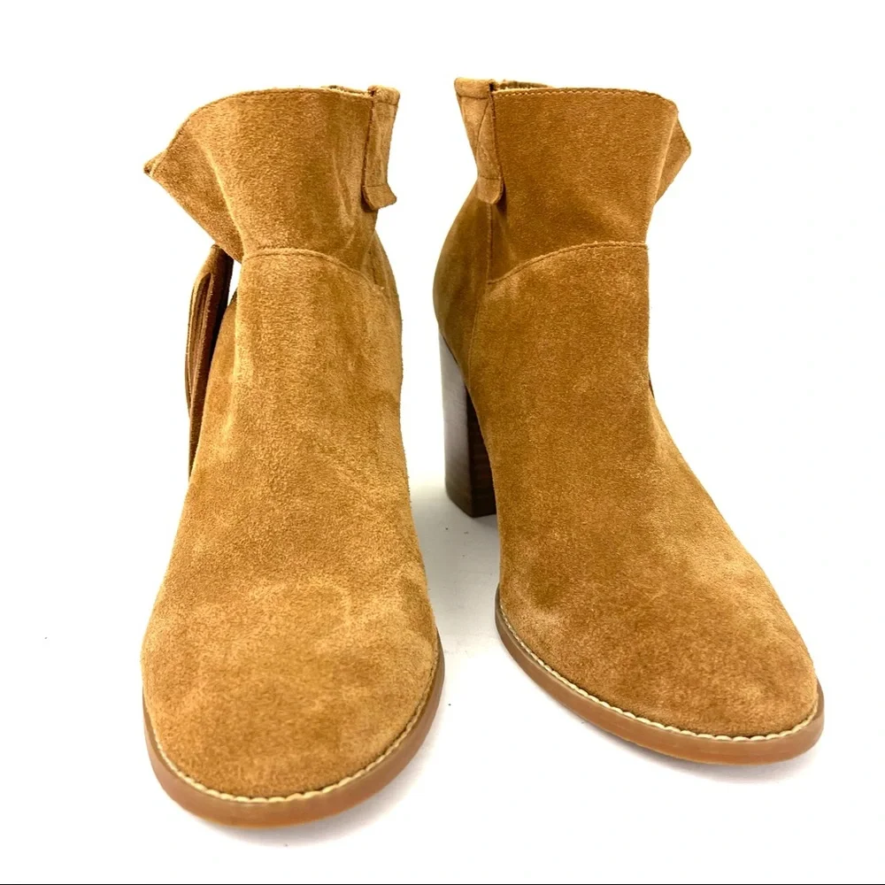 Crown Vintage Raffa Western Fringe Ankle Bootie